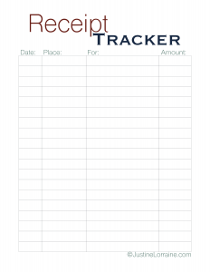 Receipt Tracker Printable: How to Keep Track of Spending ...