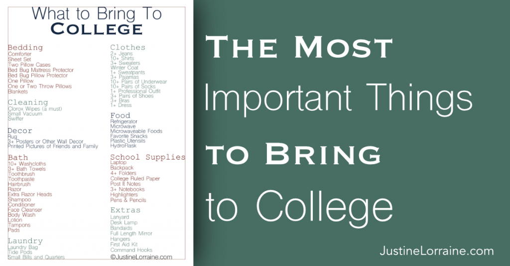 The Most Important Things to Bring to College