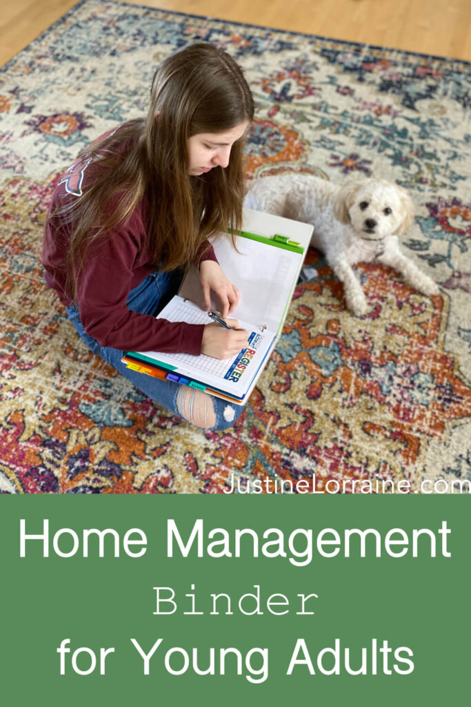 Home Management Binder for Young Adults